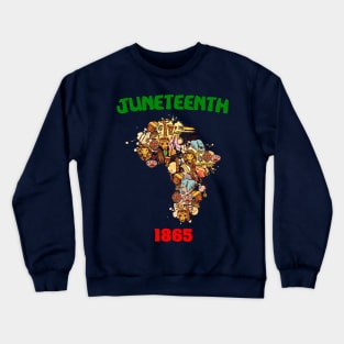 Juneteenth 1865 Freedom I Black Pride African Freedom Day Crewneck Sweatshirt